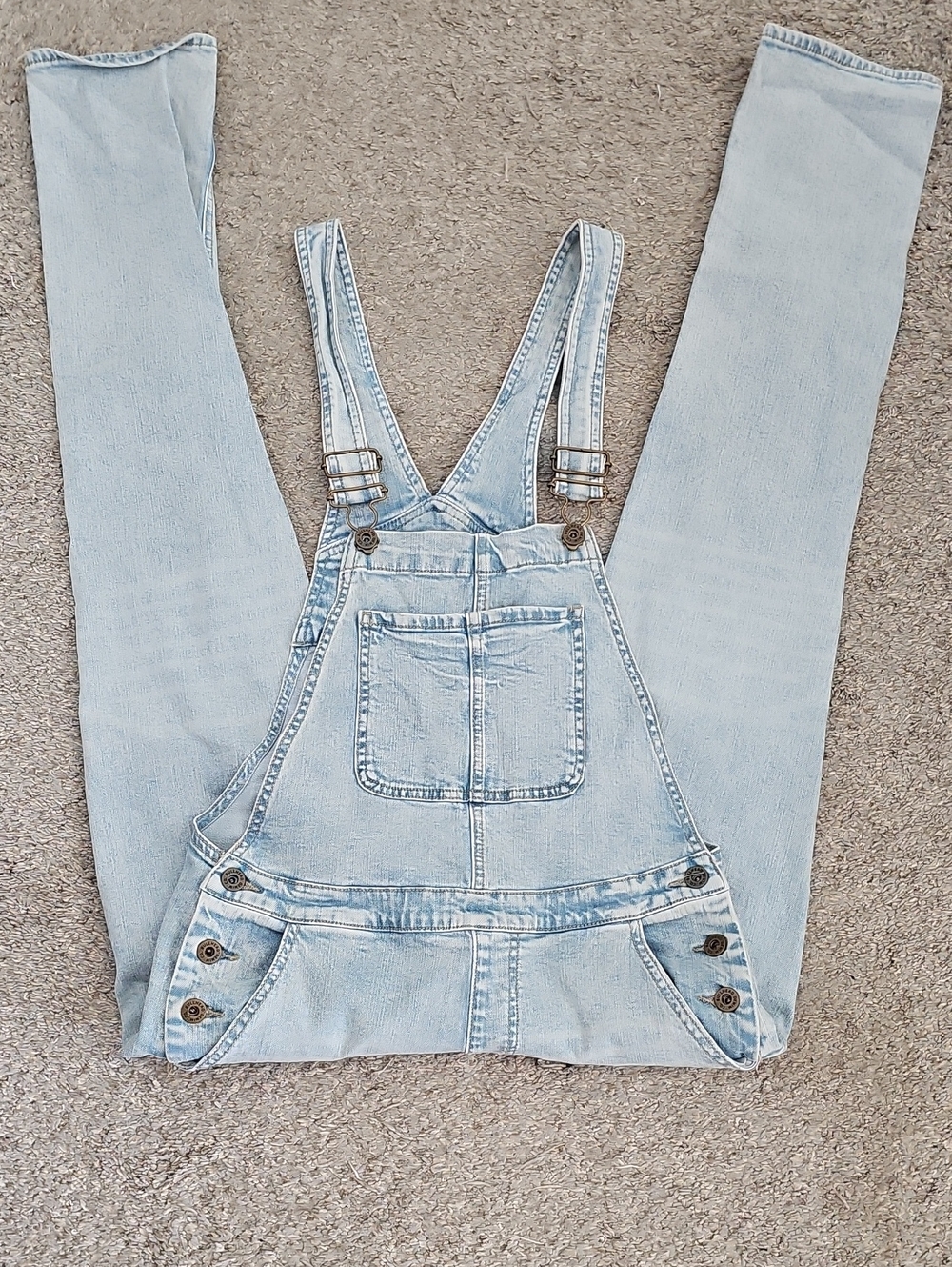 Bullhead Light Blue Denim Women's Overalls